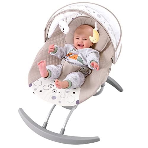 Image of Electric Baby Swing for Infants with 3 Speeds, 8 Lullabies, AC Adapter & Battery Operated, Indoor & Outdoor Use, Remote Control, 0-20 lb, 0-9 Months