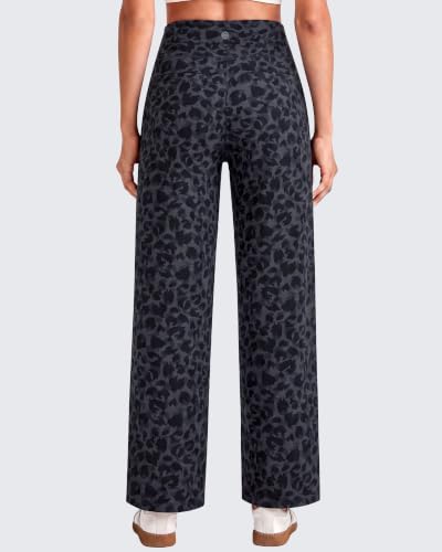 Image of G4Free EverGoing Wide Leg Ankle Pants for Petite Women with Pockets Stretch