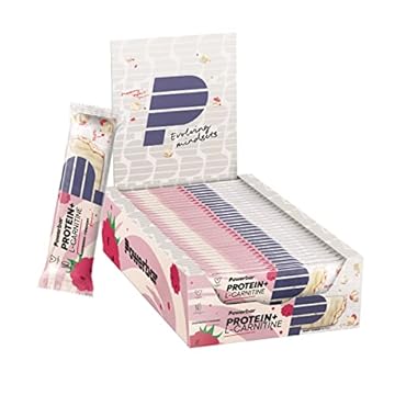 Powerbar Protein Plus + L-Carnitine Raspberry-Yoghurt 30x35g - Barra Proteica + Magnesio Calcio e L-Carnitina