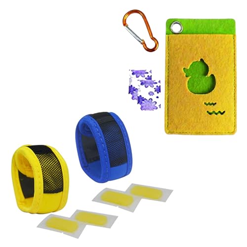 Image of Safe-O-Kid Repellent Outdoor Combo | 1 Mosquito Repellent Band, 1 Repellent Refill Pack & 1 Repellent Pouch | Outdoor Insect Protection Kit for Babies, Kids & Family - Assorted