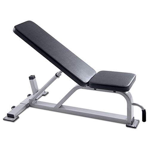 CEDLSF Banco de Mancuernas Profesional, Banco Ajustable Comercial, Banco de Entrenamiento para el hogar, Banco Inclinado para Abdominales, Mesa de Pesas de 20 kg (Negro, 133 x 120 x 68 cm)