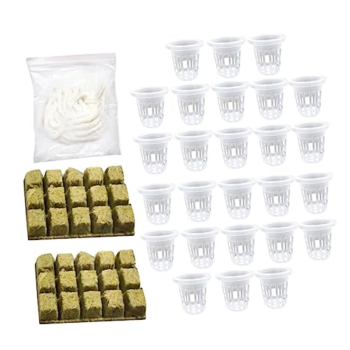 ifundom 1 Juego De Kit De Nutrición Hidropónica Kit De Cultivo Hidropónico para Autocultivo Kit De Cultivo Hidropónico De Plantas Vasos De Red Ranurados De Lana Kit De Cultivo Sin