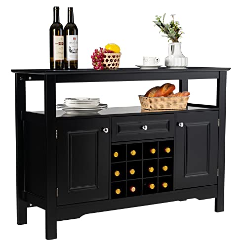 Loko Bar Cabinet, Buffet Table Midcentury Coffee Bar Cabinet With Removable Wine Rack, Sideboard Cabinet Credenza Storage Cabinet For Kitchen, Dining Room Or Living Room #TOP4