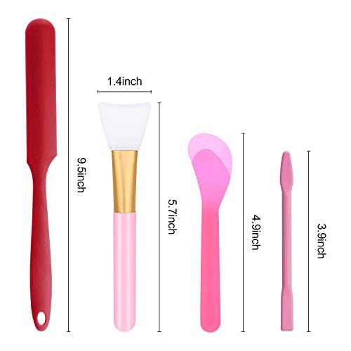 BEATURE-12-Pieces-Silicone-Stir-Sticks-Kit-Silicone-Applicator-Brushes-Silicone-Stirring-Bars-Stirring-Spoons-Silicone-Spatulas-for-Paint-DIY-Crafts-Mask-Mixing-Resin-and-Epoxy-Mixing