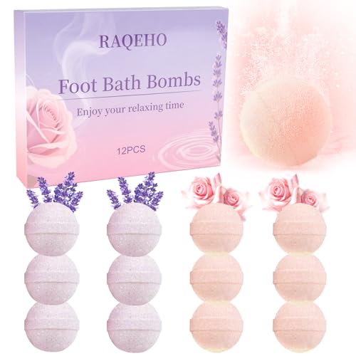 RAQEHO Rose Lavender Foot Bath Bombs