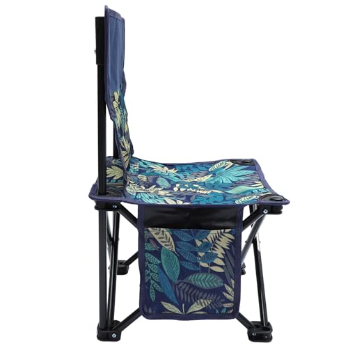 JECOMPRIS Silla Plegable para Pesca y Camping Pequeña, Portátil, Tela Oxford Resistente, Estructura de Acero Estable, Transpirable, Ligera con Bolsa para Exterior, Playa y Color Aleatorio