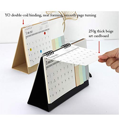 ZANZAN Kalenders Kleine Bureau Kalender Office Desktop Stand Up