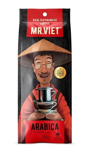 MR. VIET Mr Arabica 100% Ground Coffee - Roasted Authentic namese Coffee 250g