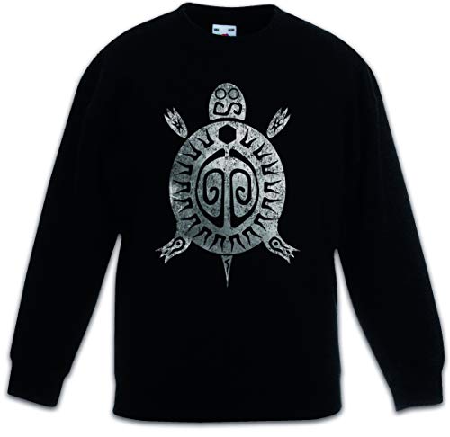 Pullover noir enfant résistant et chaud pour garçon et fille actifs