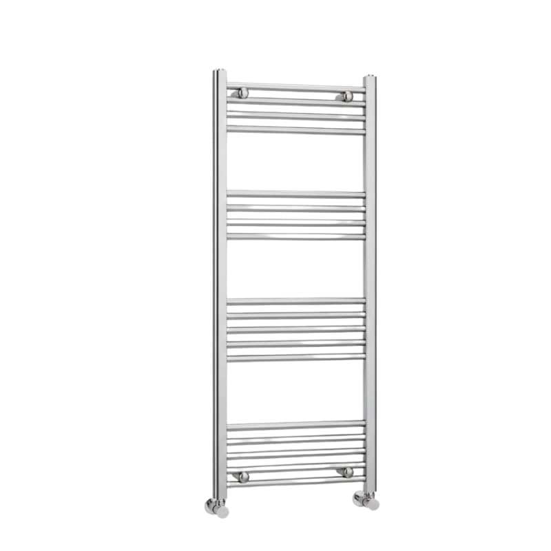 THE RADIATOR HUB Heated Towel Rail 1200 x 500mm, Mild Steel Bathroom Towel Radiator, Wall Mounted Central Heating Towel Warmer, Chrome