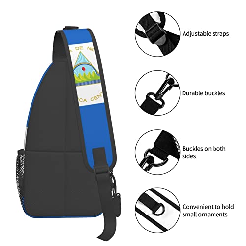 Mochila bandolera unisex negra estilo diario miniatura 6