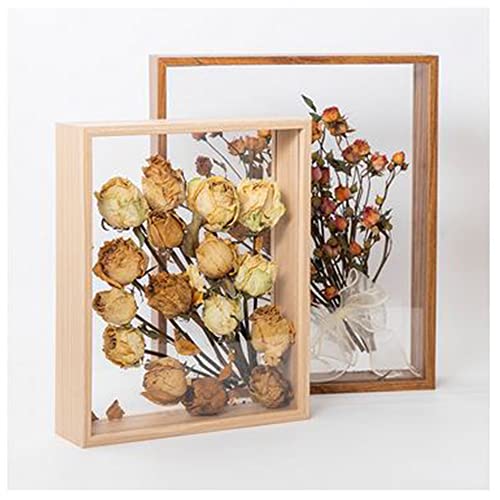 OUKEYI Wooden Dried Flower Photo Frame,Shadow Box Frame 8 x 10 Shadowbox Display Case Picture Frame Dried Flower Display Stand Decorative Floating Photo Frame（8 x10''） by OUKEYI - Image 4