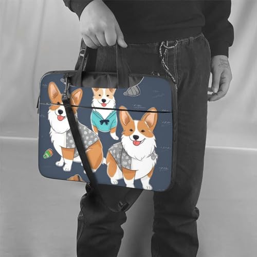 Maletín para portátil 15.6 pulgadas con diseño perro Corgi miniatura 2