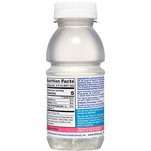 Thick-It Clear Advantage Thickened Water - Nectar Consistency, 8 Oz Bottle (Pack Of 24) #TOP6