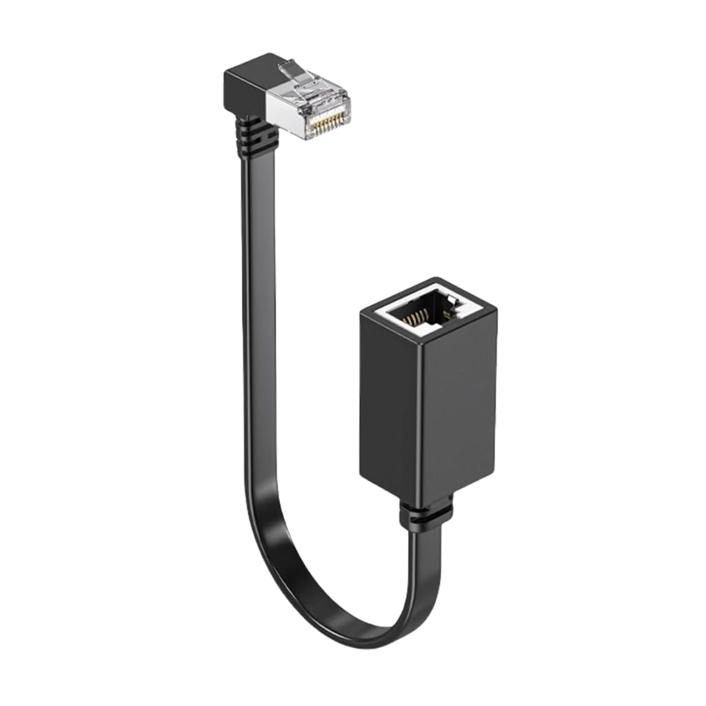 Elnwnnkc Ethernet Extension Cable Networking Cat7 Ethernet Extender Cable Adapter RJ45 Cord Shielded Male to Female