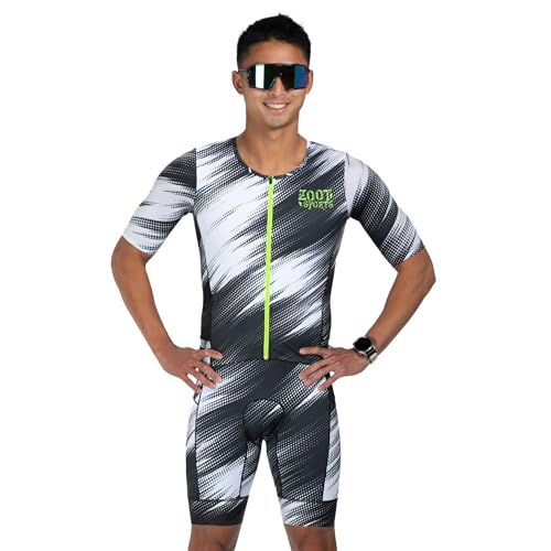 Zoot Traje de corrida masculino LTD Tri Aero Fz, manga curta, aerodinâmico, ciclismo, corrida, nataç