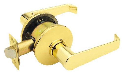 Schlage Elan Privacy Door Handle - Bright Brass -1
