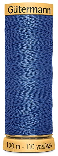 Hilo Algodón Natural 110 Yards Azul miniatura 1
