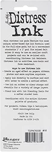 Ranger Tim Holtz-Distress Mini Ink-Kit 16, Various, 1 x 1 inches, TDPK76339