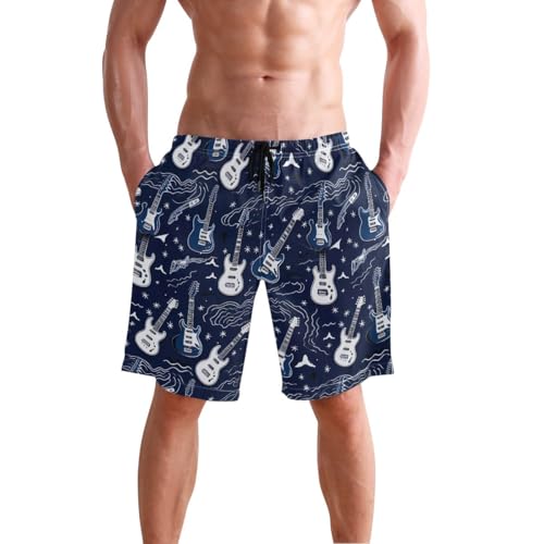 CHIFIGNO Men's Funny Swim Trunks Quick Dry Summer Beach Shorts Swimsuit for Men with Pockets2