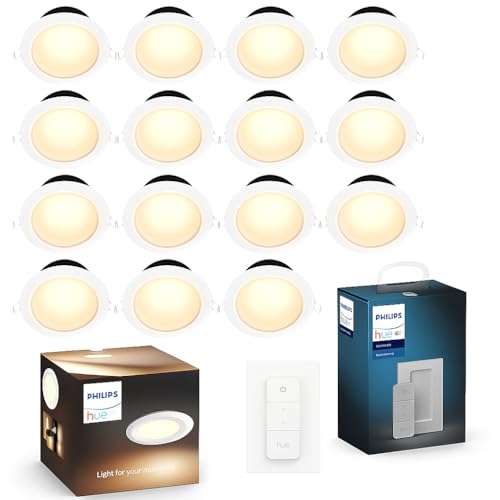PHILIPS Hue Smart 10.5W Garnea White Ambience Downlight 150m...