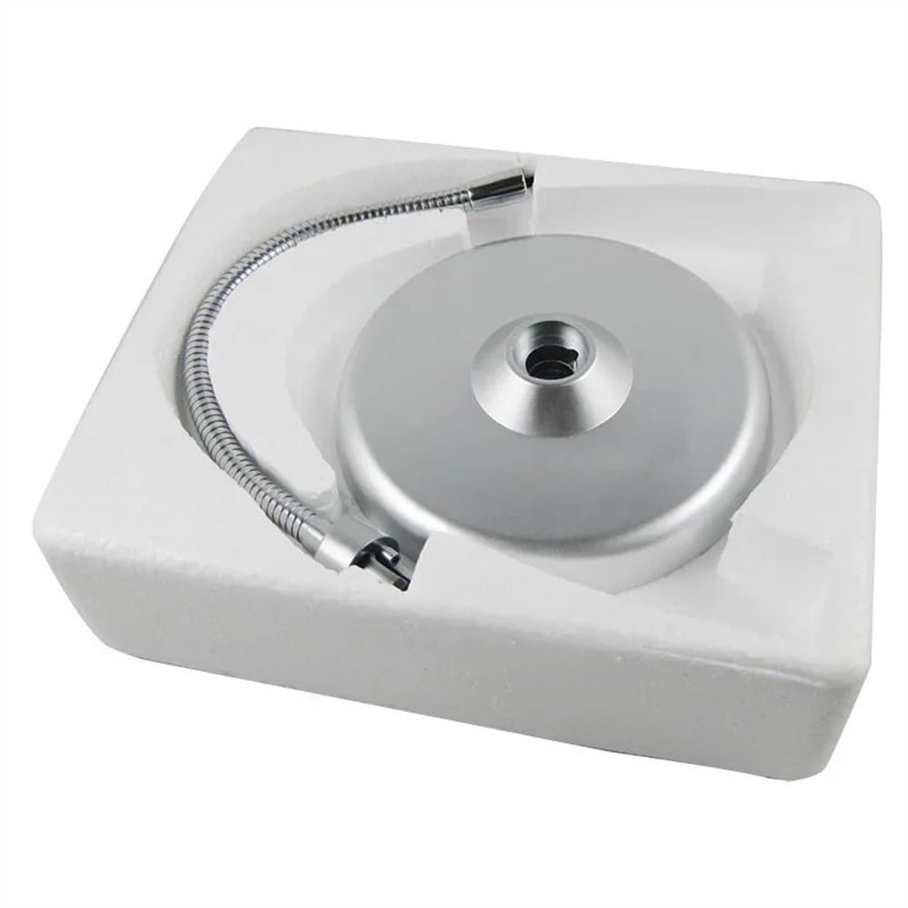 Accessori per microscopio da laboratorio Lente d'ingrandimento illuminata da 125 mm con lente grande 2X 5X Lente d'ingrandimento da scrivania con tubo in metallo leggero a LED Lampada da tavolo Lente