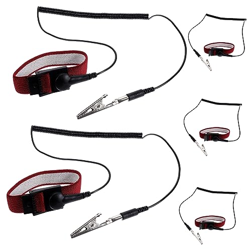 FUNOMOCYA Wristband Set 5pcs ESD Wrist Straps for Outdoor Reusable Grounding Wristb