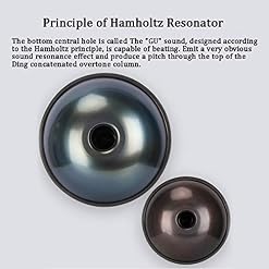 JLDN Tambour De Langue en Acier 9 Tons, Handpan Drum 22inch / 56cm Tambour À Main à Sac Tambour Hand Pan Instrument à… - Les Beatles, Paul McCartney, John Lennon, RIngo Starr, George Harrison JLDN Tambour De Langue en Acier 9 Tons, Handpan Drum 22inch / 56cm Tambour À Main à Sac Tambour Hand Pan Instrument à… – Image 4