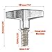 Pack of 2 Drum Set Hardware Guard Parts, M6x15mm Cymbal Stand Wing Nuts Screw Replacement Kit for Drummer, High-Graded Zinc Alloy Repairing Tool Percussion Instrument Accessories