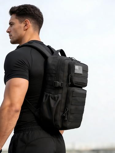 Military Tactical Backpack for Men Waterproof Daypack 3 Day Assault Pack Molle Bag with Water Bottle Holder - Image 3