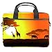 Produktbild Sunset Two Giraffen mit Pferden Laptoptasche Messenger Bag Slim Aktentasche mit Umhängetasche Computer und Tablet Tragetasche für 13,4-36,8 cm