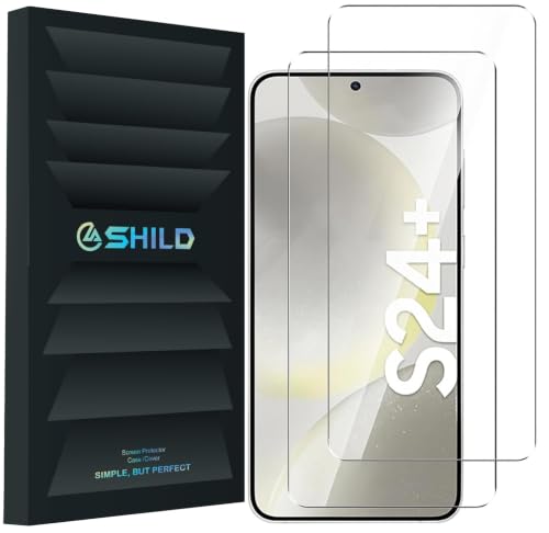 Image of Uyiton Tempered Glass Screen Protector for Samsung Galaxy S24 Plus (Pack of 2) | 9H Hardness | HD Clear | Anti-Scratch | Fingerprint Unlock Support | Bubble-Free | Case Friendly | Easy Install Kit