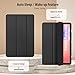 CACOE Case for Samsung Galaxy Tab S10 Lite / S10 FE / S9 FE 10.9-Inch/ S9 11 Inch with Screen Protector, Foldable Stand Slim Protective Slim Case, Auto Screen On/Off, Black