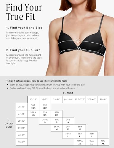 Image of Pepper Bra for Sizes AA-B Cups | Wirefree Zero-G Padded Lift Up Bra, Fitted Push Up Bralette for Women