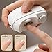 Electric Nail Clipper,Electric Nail Clippers for Seniors,2 in 1 Automatic Nail Trimmer,3-Speed Rechargeable Silent with LED,Built-in Collector,Suitable for All Year Round (White-1PC)