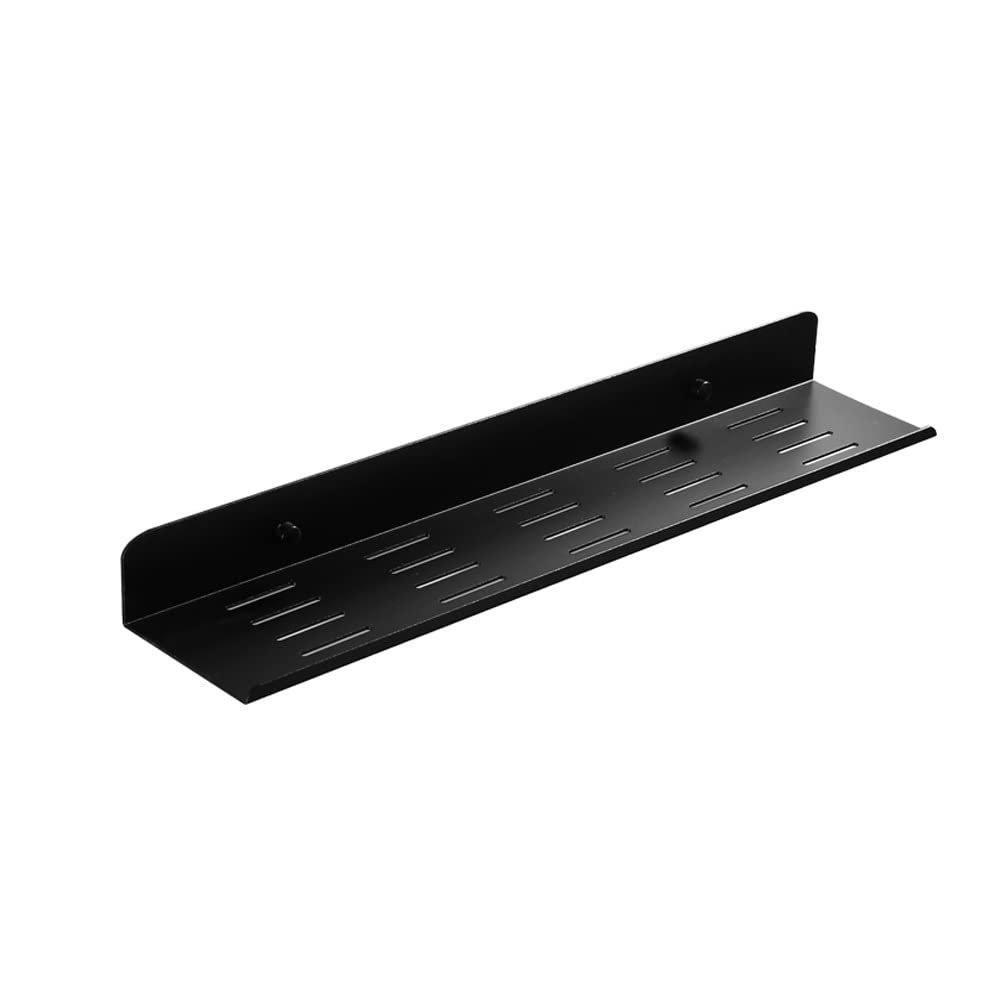 Bathroom Kitchen Bedroom Thickened Organizer Rack Wall Mount Black Bathroom Shelf Floating Shelves Aluminum Shower Caddy Bath Rack
