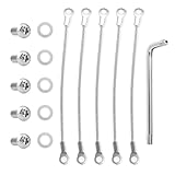 Baaletc Anti-Theft Security Chain for Google Nest Cam Outdoor/Indoor, Durable Security Chain Nest Cam Mount for Google Nest Cam Lock Accessories