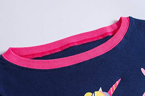 Image of KikizYe Girls Pajamas Set Kids Long Sleeve PJs Cotton Jammies