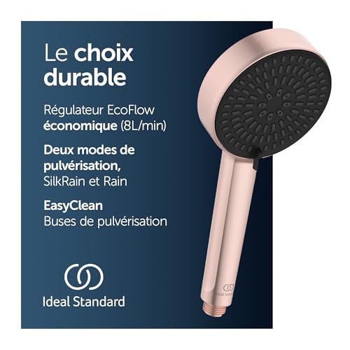 Pomme de douche avec deux types de jets Idealrain Alu+ 100mm - 3