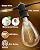 Jerritte 60FT LED Outdoor String Lights with 16+1 Edison Shatterproof IP65 Waterproof Bulbs, 2700K Dimmable Commercial Grade Patio Lights, Heavy Duty Outside Hanging Lights for Garden Porch Deck Decor