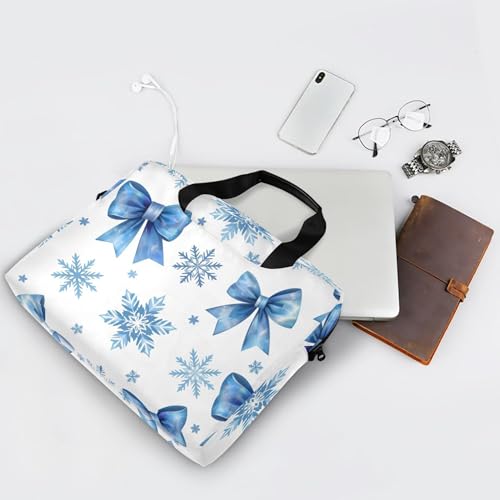 Funda para portátil invierno azul copo de nieve 13-15.6" miniatura 7