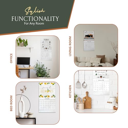 2025wallcalendarsetmonthlywithfarmhousestylenaturescenesandinspirationalquotes  Urban Country Home Decor 2025 wall calendar set monthly with farmhouse style nature scenes and inspirational quotes  urban country home decor