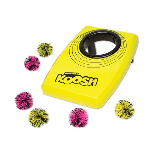 Koosh Kornhole Cornhole Set for Kids - Outdoor Toys for Boys and Girls Perfect for Beginners Preschool Toys Easy Storage 1 Kornhole Board 6 Koosh Balls Included Ages 5+