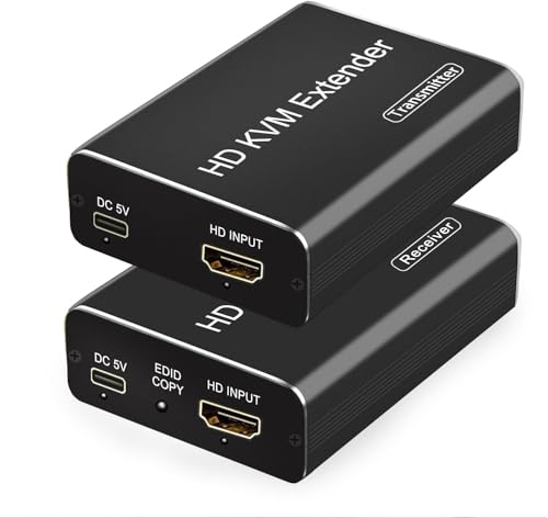 y60M LLAN zHDMI KVM GNXe_[ LAN Extender 1080P USB 12o @ EDID @\t HDMI o CAT6 CAT7   PC PS4 Ή L[{[h }EX TV j^[ 