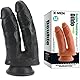 Double Dildo mit Saugnapf 22cm 730g Extra Dick 14cm⌀4,8cm & 16cm⌀4,4cm Schwarz Flexibel Doppeldildo für Frauen Solo Extreme realistic anal penis Sexspielzeug xxl Doppelpenetration FOPS D27XL