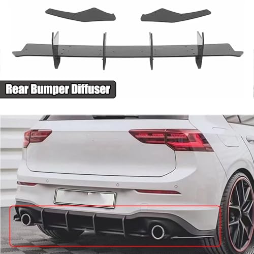 Diffuseur Golf 8 GTI Pro MK8 avec LED lèvre arrière pour changer de style