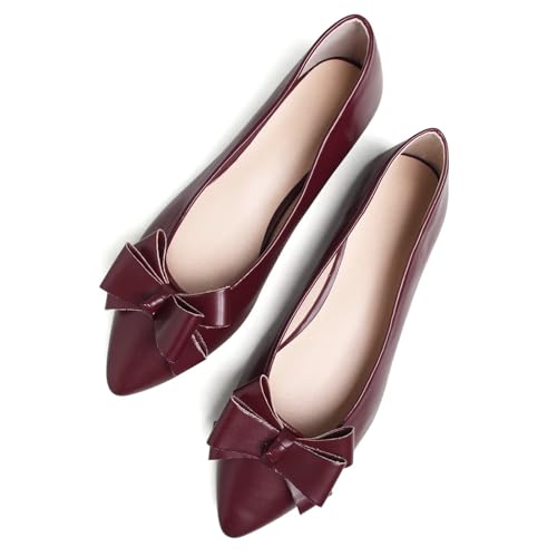 Image of SAILING LU Women's Bow-Knot Pointed Toe Ballet Flats