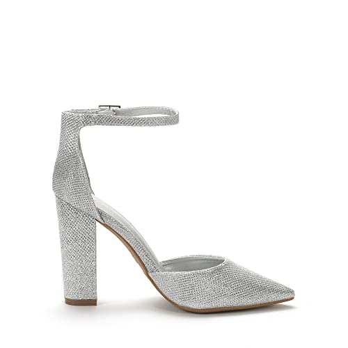 La mejor comparación de Zapatos tacón plateados disponible en línea. 8 Imagen adicional