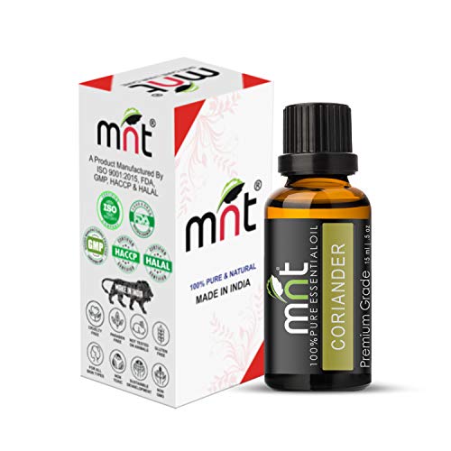 Image of MNT Coriander Essential Oil 100% Pure Natural & Undiluted Therapeutic Grade & Aromatherapy for Hair Care and Skin Care (15ML)