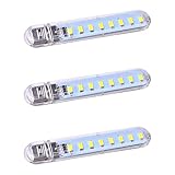 Moffiny LEDライト USBランプ 夜間 高輝度 省電力 スタンドライト 卓上 ノートパソコンPC用 (昼光色)